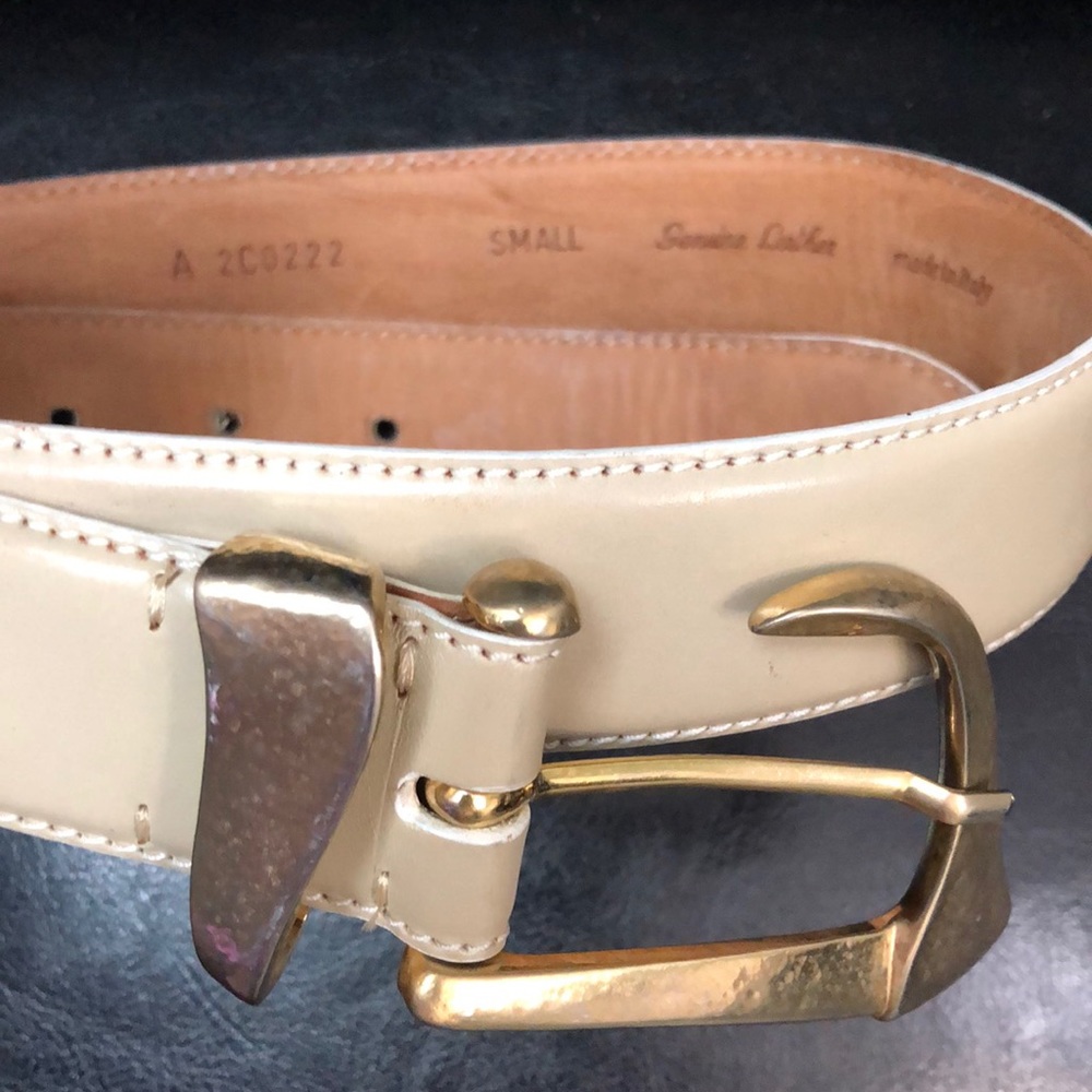 De Vecchi Italy Leather Belt - Picture 2 of 9